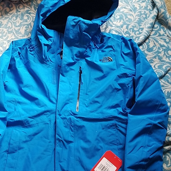north face bomber blue